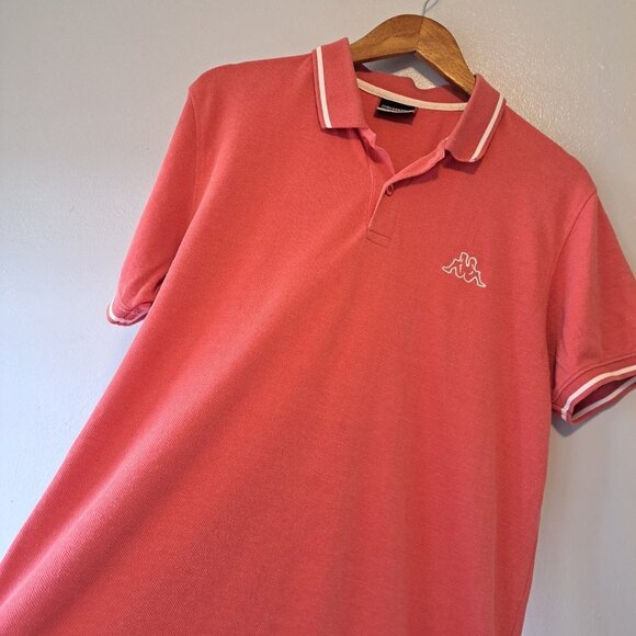 kAPPA Orange Mens Regular Fit Polo Casual Shirt‎ Embroidered Logo Size Large - Picture 7 of 13